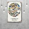 butterfly Decor Vintage Metal Signs Tin Signs Captain Poster Decor for Bar Pub Club Man Cave Wall Decoration