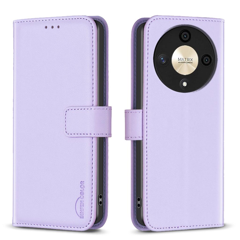 BINFEN COLOR BF17 For Honor X9b 5G/Magic6 Lite 5G Leather Case Wallet Protective Cover