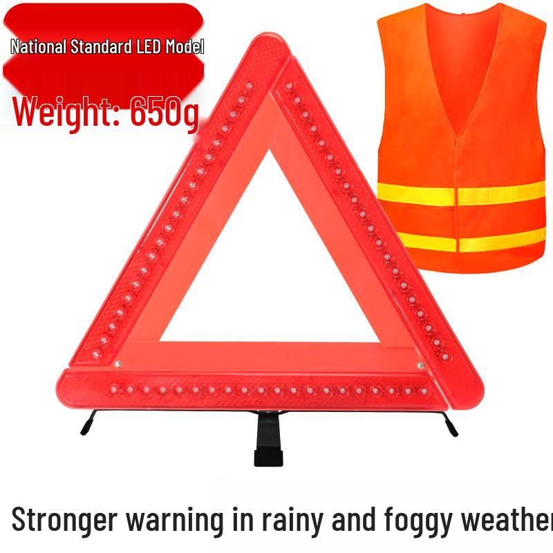 Vehicle Safety Reflective Triangle Warning Sign
