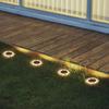 2Pcs Solar Power Solar Buried Lights Super Bright Path Deck Lights Street Lights Lawn Lamp  Garden