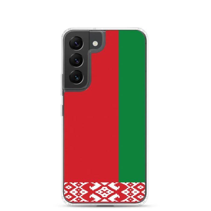 Coque Téléphone - Samsung - Galaxy S22 Plus - Drapeau Biélorussie - Souple - Multicolore
