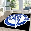 Blue Fc Zenit Saint Petersburg Square Rugs Are a Great Choice for Living Rooms, Bedrooms, Home Décor, and As Gifts.