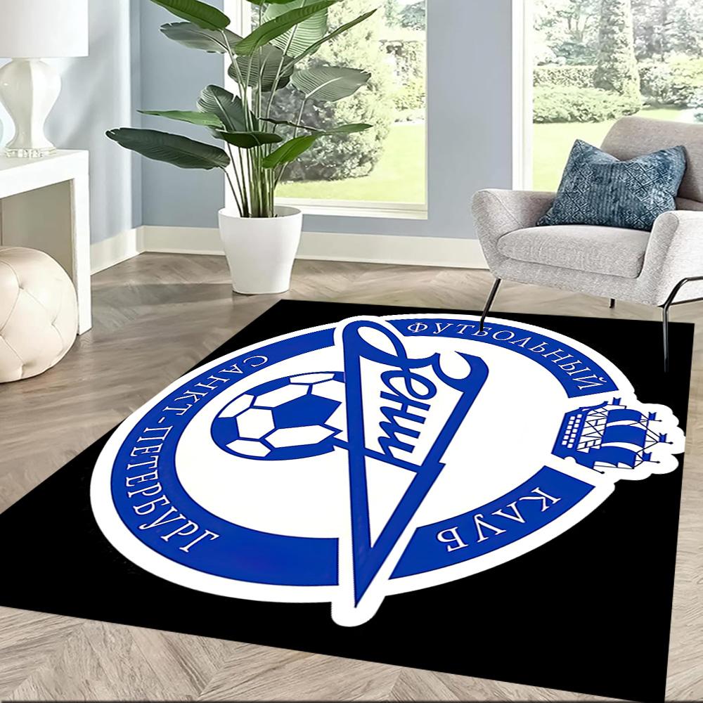Blue Fc Zenit Saint Petersburg Square Rugs Are a Great Choice for Living Rooms, Bedrooms, Home Décor, and As Gifts.