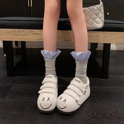 Dudu Planet~ 2025 New Velcro Big Head Thick Sole Heightening Shoes Women's Casual Board Shoes Sports Little White Shoes
