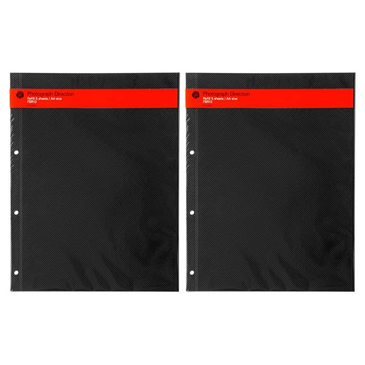 

Delfonics PD Photo Album Refills, Adhesive ML (Black) (Set of 2, 10 Sheets)