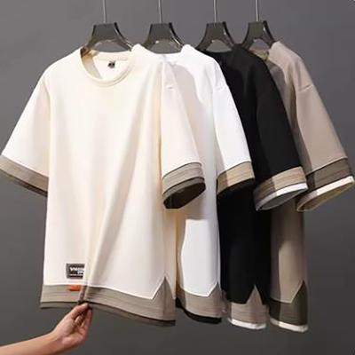 T-Shirts für Herren, überschnittene Schultern, Sommer-T-Shirts, übergroße Kleidung, T-Shirts