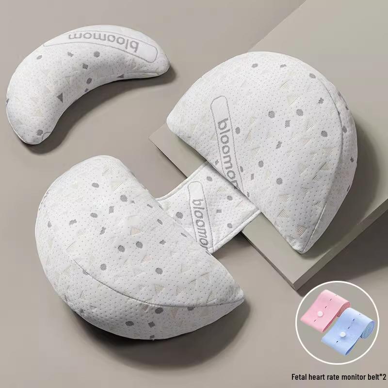 U-Shaped Pregnancy Body Pillow with Back Support Removable Cover Cotton-Polyester Blend 2735₽