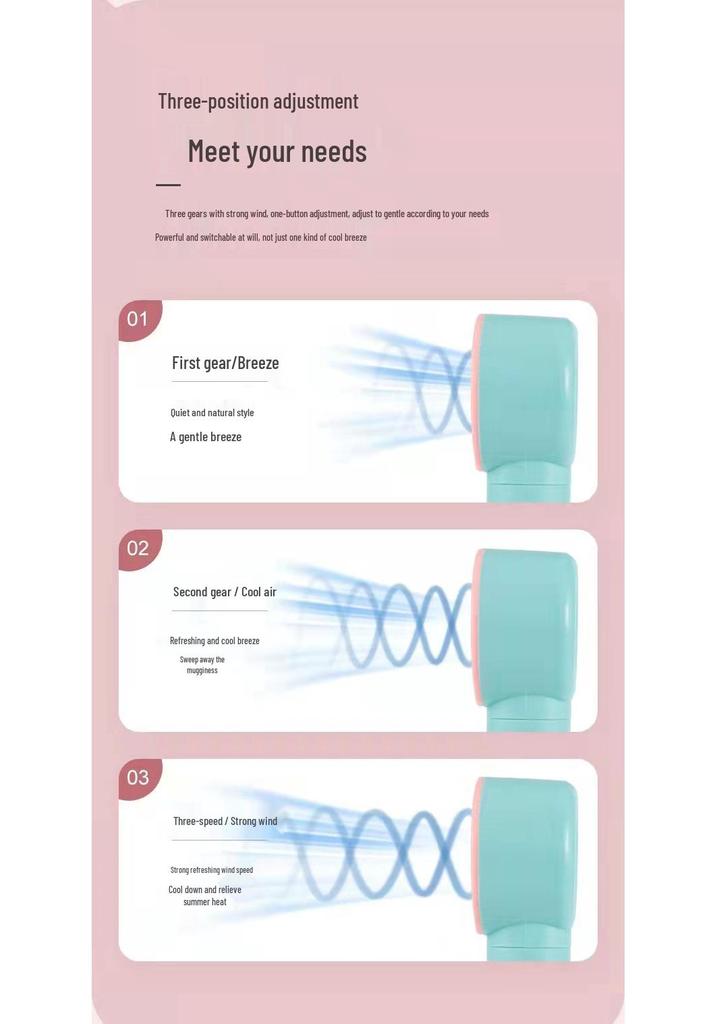 Mini USB Rechargeable Leafless Eyelash Extension Fan