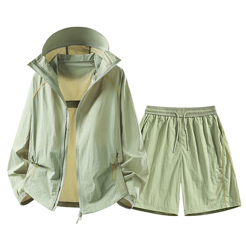 NASA MARVEL Men's Ice Silk Sun Protection Sportswear Set