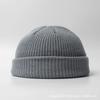Knitted melon fur hat wool hat dome cold hat autumn and winter hat American retro knitted hat landlord hat