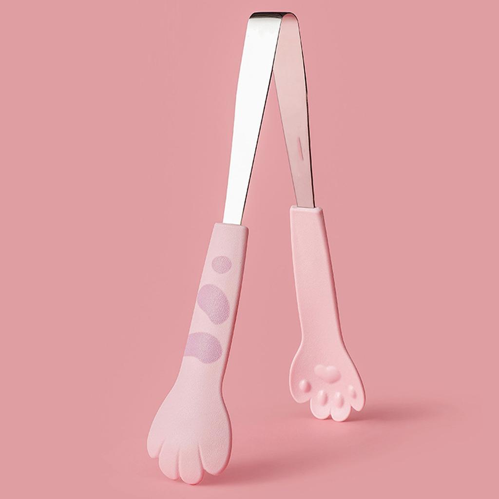 Cats Claw Food Tongs Stainless Steel Non Slip Comfortable Grip Bakery Serving Tongs Multifunctional Kitchen Tongs for Barbecue Bake Snack