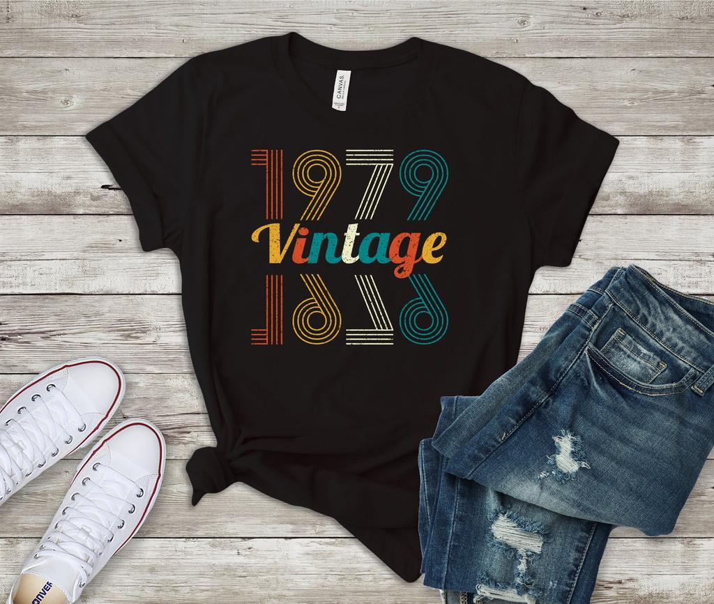 1979 T Shirt, 40th Birthday Gifts For Women, 40 birthday outfit, Retro 1979, Born in 1979, 40th Birthday Vintage Classic Outfit, Men Gift