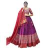Kvinnes perfekt Kolleksjon Tussar Silke Lehenga Choli Patola Trykk med Foliearbeid ,Uferdig Bluse,