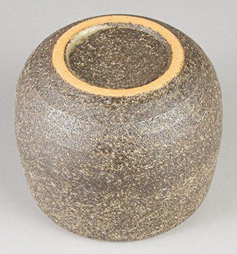 Sento Senga Pottery Iga Ware Rice Container with Black Persimmon Glaze 11-0243041