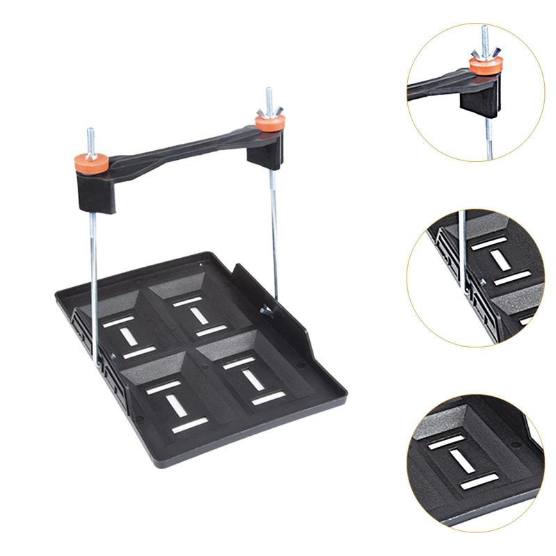 Car Battery Tray Bracket Storage Battery Holder Recessed Slots Design Stable Battery Tray Holder for Rvs Cars