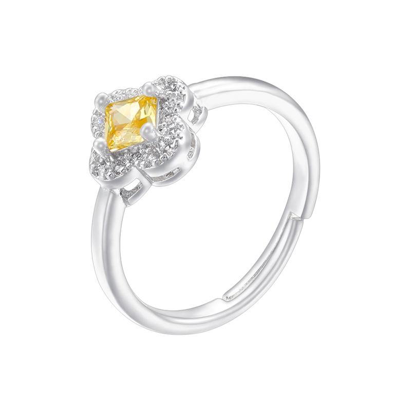 Elegant Cubic Zirconia Flowers Ring 18K Gold Plated Brass Adjustable  Band for Women Ideal for Daily Wear Weddings & Anniversary