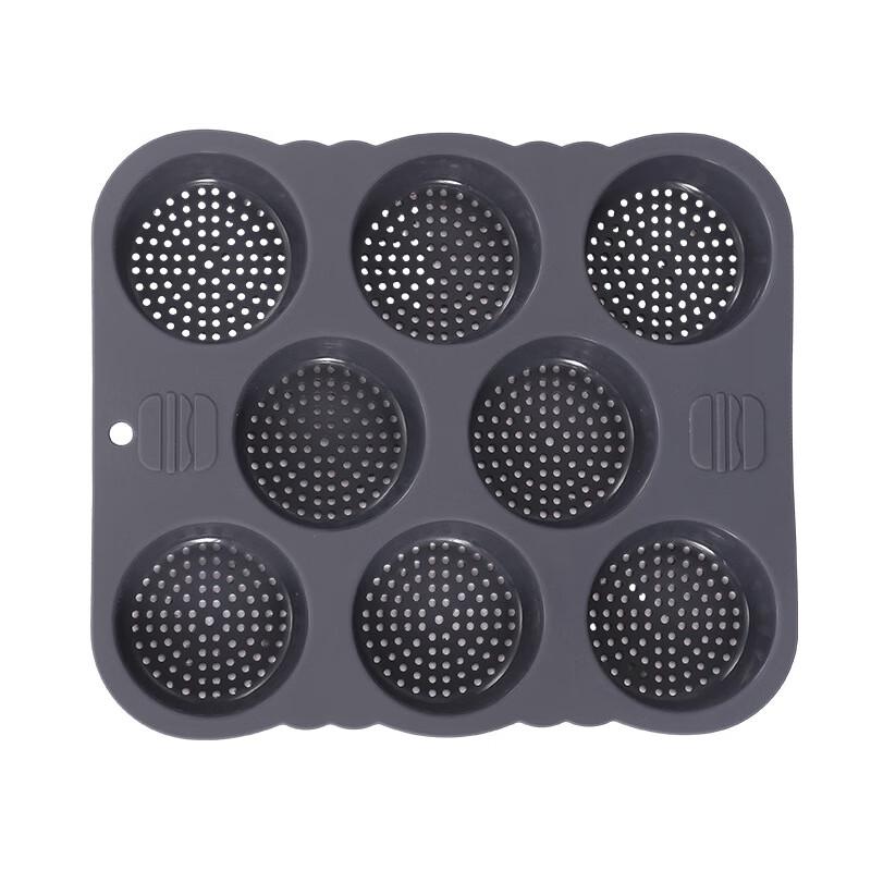 12-Cavity Silicone Hamburger Bun Baking Mold