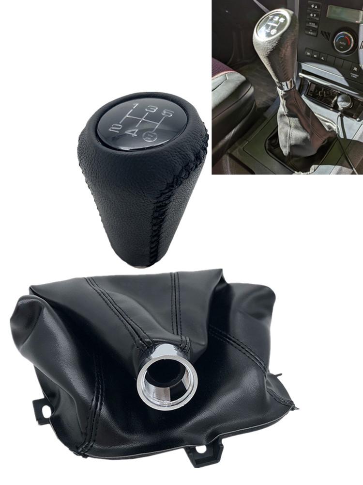 Leather Gear Shift Collars Lever Dust Cover 5 Speed Gear Shift Knob Stick Pen For Great Wall Hover H3 H5 2010 2011 2012 2013