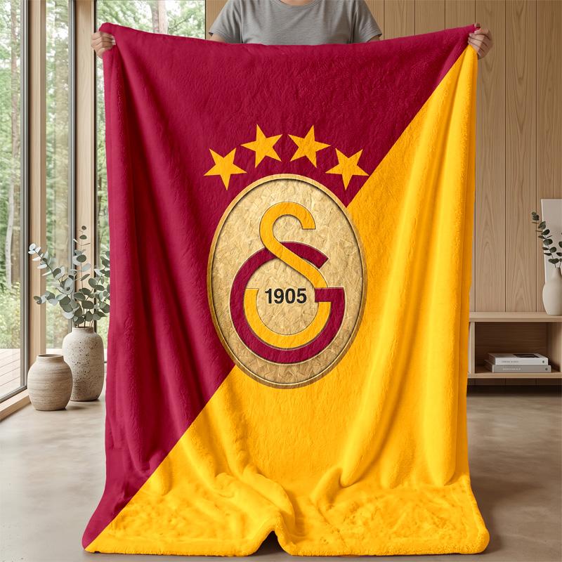 Galatasaray FC Soft Flannel Fleece Blanket Lightweight Cozy Warm Throw Blanket For Sofa Bed Home Decor