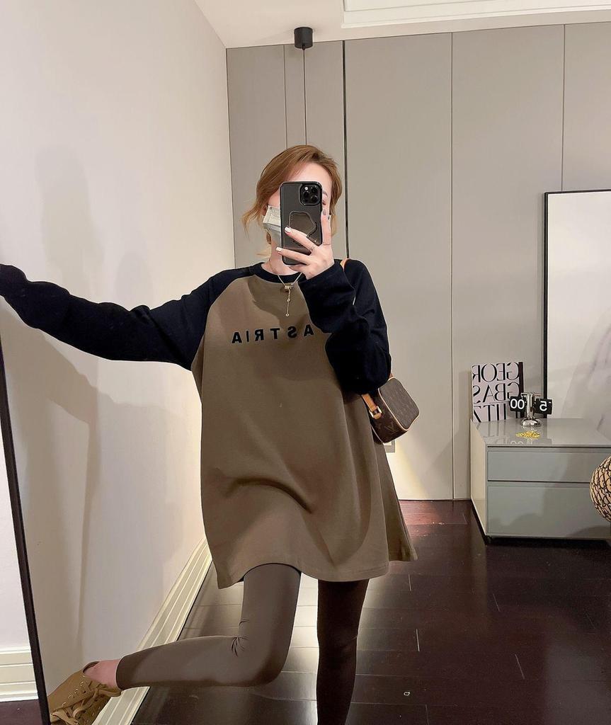 Plus Size Women’s Oversized Long Sleeve T-Shirt for Autumn/Winter – Warm, Versatile Base Layer