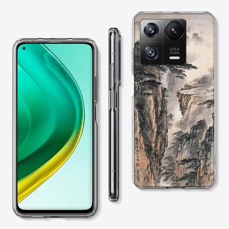 Chinese Style ink Painting Art Phone Case For Xiaomi Poco F7 Ultra X7 X6 M8 M7 M6 M4 M3 Pro X4 Mi 15 15T 14 14T 12T 12S 10T Pro