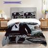 Espionage Elegance Casino Royale Bedding (1 * Duvet Cover + 2 * Pillowcase, Without Core) 2D Flat Soft and Comfortable Duvet Cover and Pillowcase