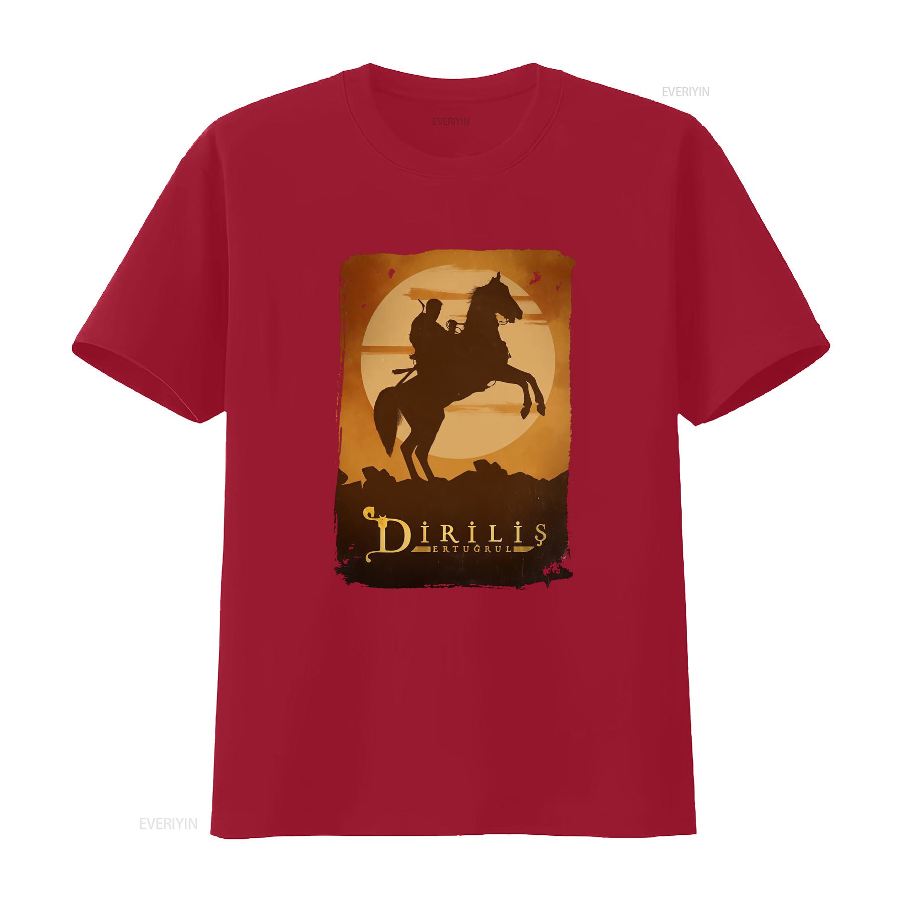 

Dirilis Ertugrul Turkish Movie Ottoman Inspired White Mens T Shirt K273 Stylish and Unique Design for Lovers vintage Washed S