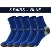 Men Sports Socks Breathable Non-slip Comfortable Man High Quality Basketball Running New Male Long Sock 5 Pairs