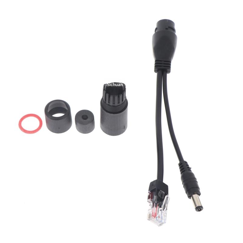 Poe Cable Passive Power Over Ethernet Adapter Cable Poe Splitter Injector Power Supply Module 12-48V For Ip Camera Cable