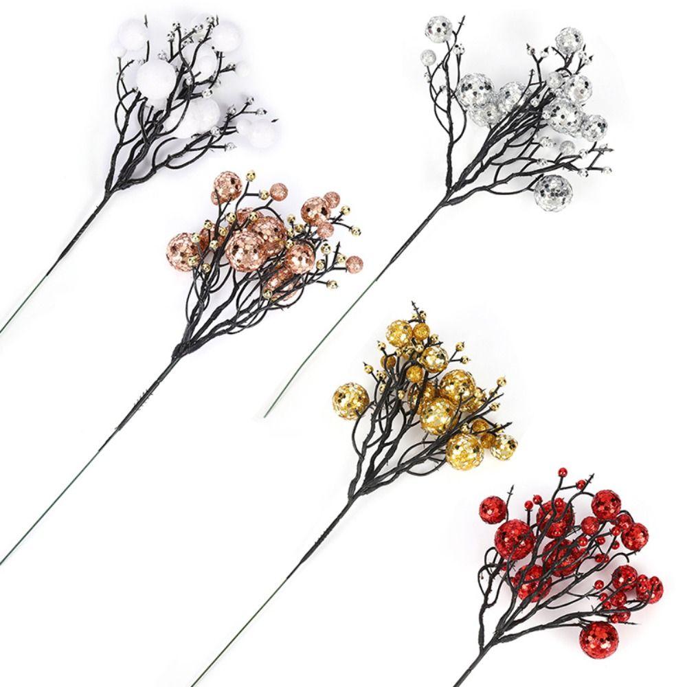 Künstliche Beeren in leuchtenden Farben, wiederverwendbar, für Weihnachtsdekoration, Party