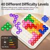 Plastics Slide Puzzle Board Game Geometric Colorful Puzzle Intelligence Toys  Children Girls Boys