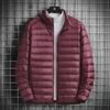 Men's Hooded Stand Collar Lightweight Down Cotton Jacket - 2022 Autumn/Winter Edition for All Ages