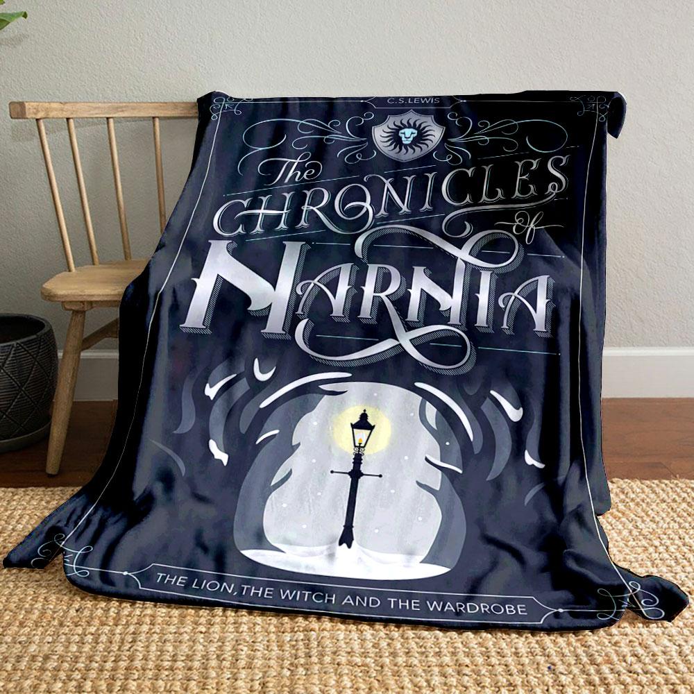 Timeless Chronicles Of Narnia Art Dark Plush Blanket, Durable Warm Throw for Outdoor Fun, Comfortable Throw for Daybed and Armchair