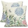 2D Flat-2pcs Assorted Watercolor Floral & Botanical Throw Pillow Covers Sofa chair cushion cover