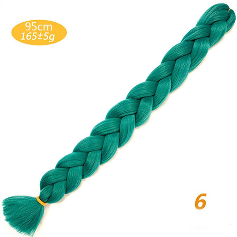 Synthetic Braiding Hair Extensions 82inch 165g Long Jumbo Braids Hair Bulk Purple Pink Gray Blue Pure Color KTB