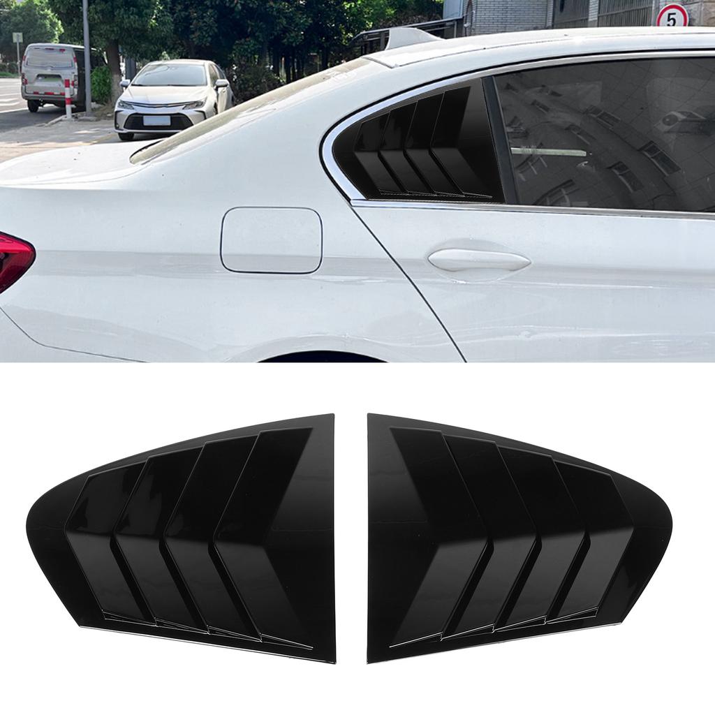 1 P Rear Window Louver Left Right Scratch Resistant Side Window Vent Louvers Scoop Cover Blinds for 5 Series F10 2011 to 2017