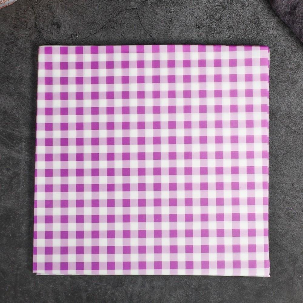 100 Stück Mehrfarbig Fettbeständiges Backpapier Vorgeschnittene Blätter Sandwichpapier Hinterhof-Grill