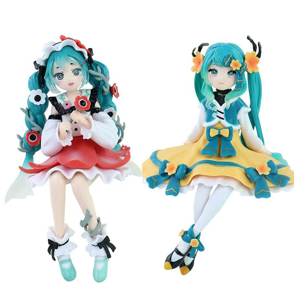 14cm FuRyu Noodle Stopper Figure Hatsune Miku Flower Fairy ANEMONE PVC Action Figure Model Toys