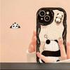 Applicable To Apple 14promax Mobile Phone Case IPhone 13 Cute Bamboo Panda 12mini Silicone Soft Shell Anti-fall