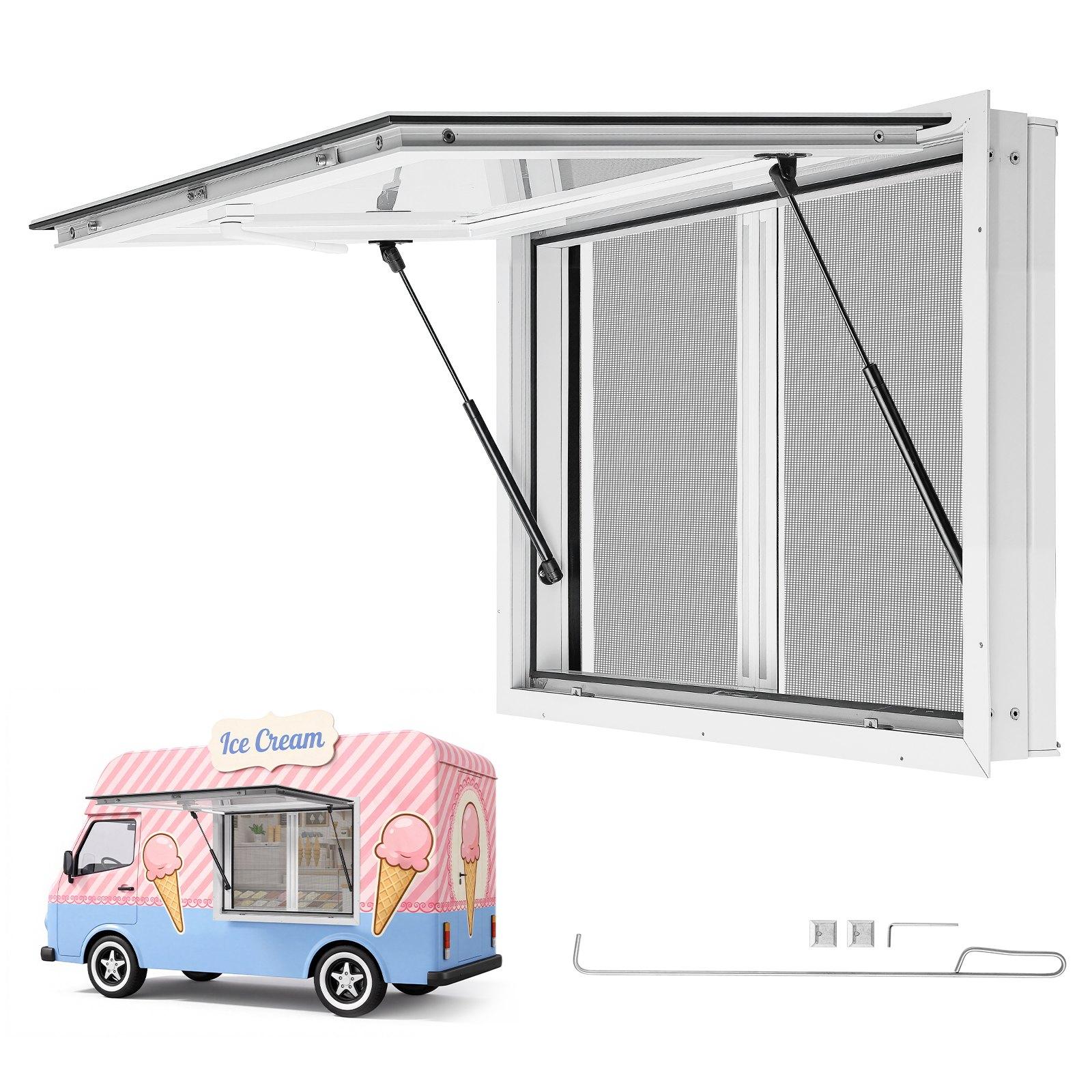 VEVOR Concession Window 915x610mm Aluminum Alloy