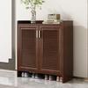 All-Aluminum Alloy Indoor Shoe Cabinet - Mildew-Resistant, Waterproof, Sunscreen Storage Solution.