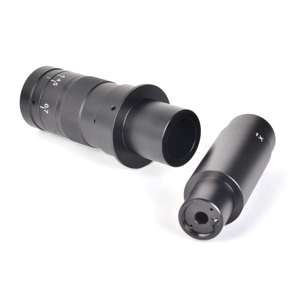 HAYEAR Monocular MAX 300X Zoom Glass Lens Adapter Digital Microscope Camera Objective C-Mount f/Industrial