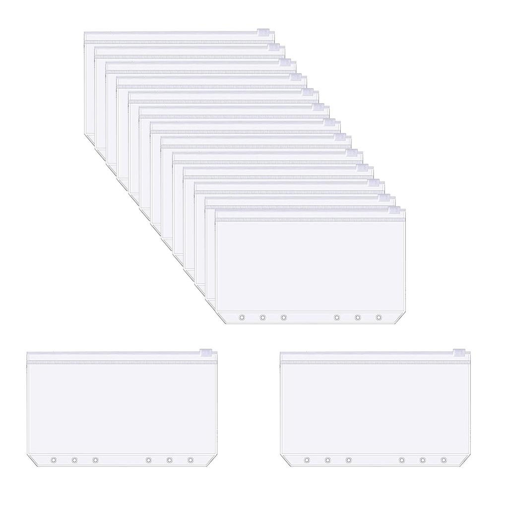 Collection de sacs transparents en PVC: Budget de trésorerie, manuel A6, porte-documents A5, sac à feuilles mobiles B5, livre de cartes de visite.