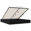 Ottoman Bed Frame in Black King Size Faux Leather