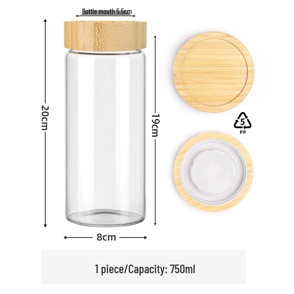 Food Grade Sealed Glass Storage Jar for Tea, Coffee & More