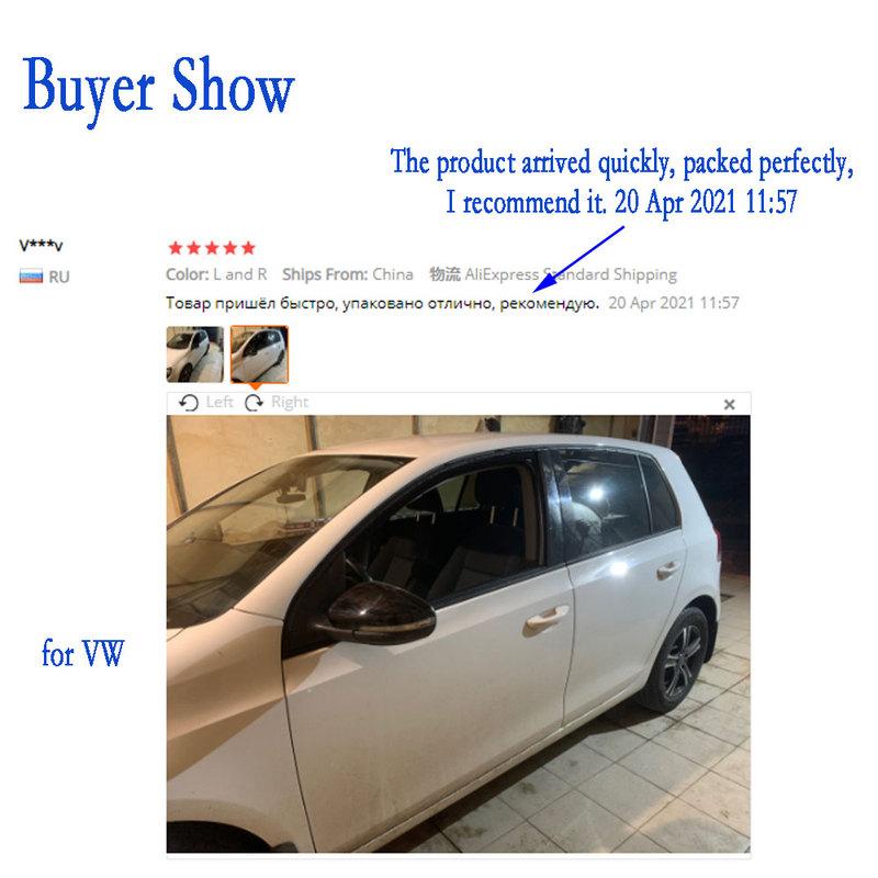 for VW Golf 6 MK6 GTI 2009-2014 Side Mirror Cap Cover Rearview Mirror Housing Cover case tools black accessories