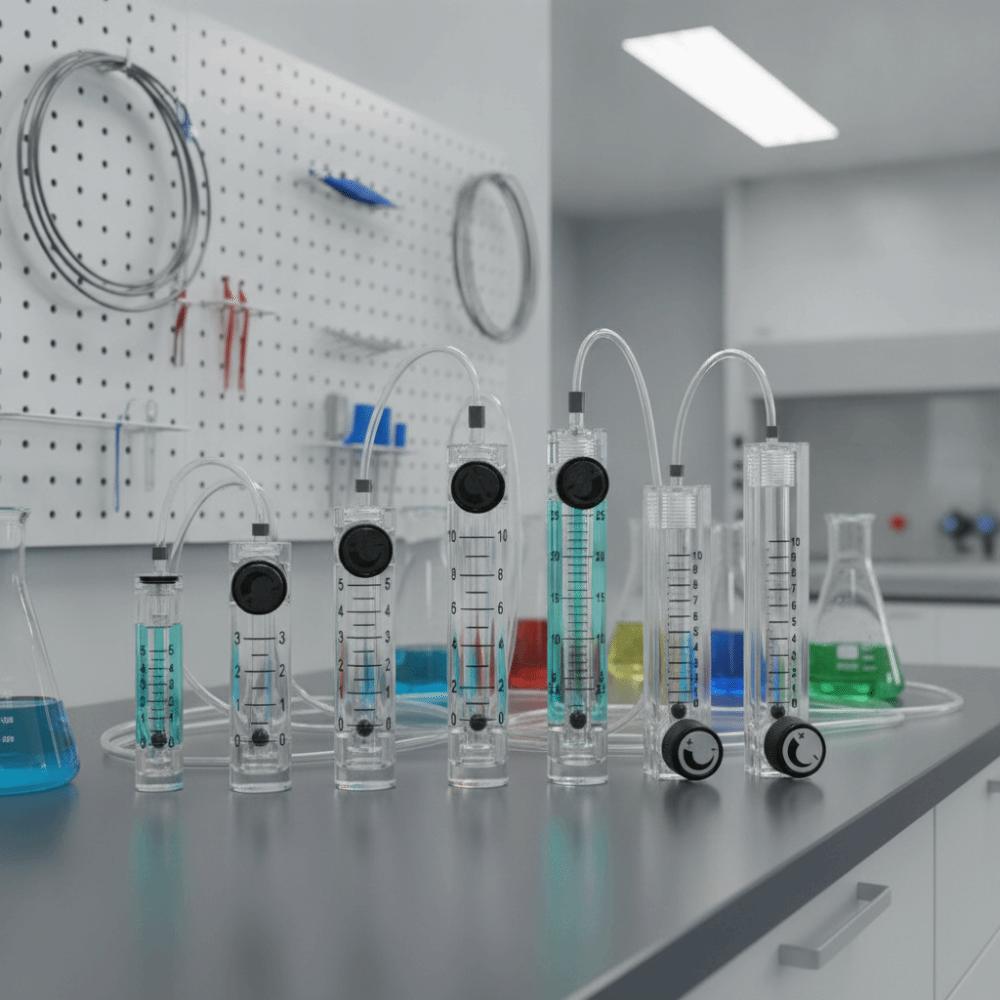 Acrylic Gas Flow Meter Float Indicator Tube Flow Meter Gas Rotameter Oxygen Flow Monitoring