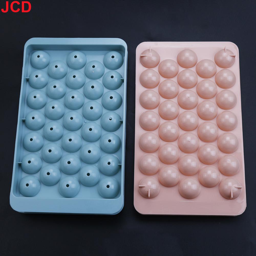 18/33 Grids Plastic Ice Cube Tray with Lid Kitchen Gadgets DIY Round Ball Diamond Shaped Ice Mold Home Bar Accessories Ice Maker