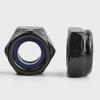 Carbon Steel Black Nylon Locking Nut Set - Anti-Loosening Screw Nuts