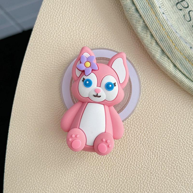 3D Cartoon Silicone Doll Phone Stand & Magnetic Anti-Drop Airbag Buckle